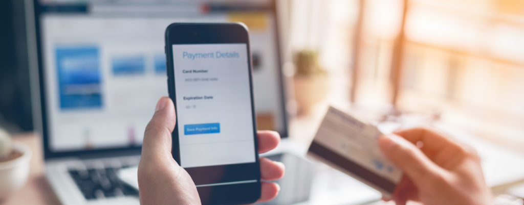 paying by card and phone